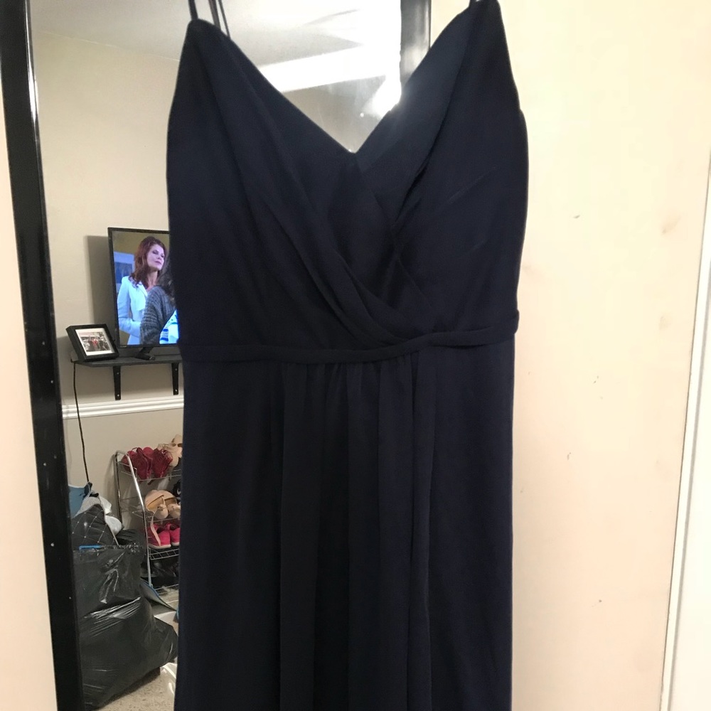 Navy blue bridesmaid dress